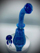 Load image into Gallery viewer, 8&quot; Bent Neck Bubble Trap Bong with Matching Bowl.
