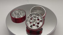Load and play video in Gallery viewer, 40mm Colored 4 pc. Aluminum Grinder.
